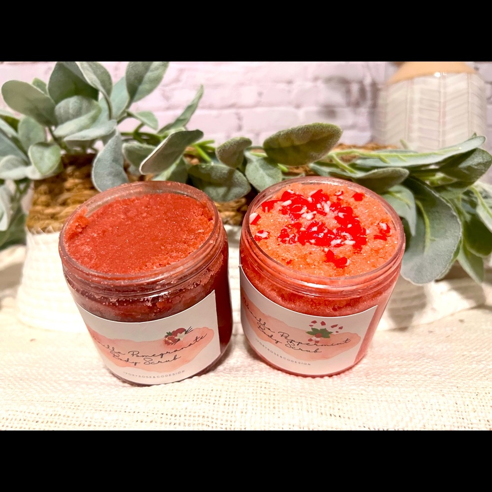 Homemade body scrubs (customizable choose your scent and color)